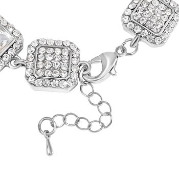 Wei&szlig;er Kristall Schmuckset