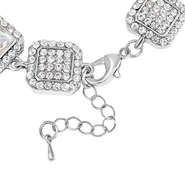 Weißer Kristall Schmuckset image number 4