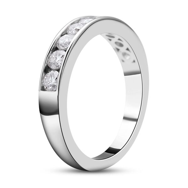 Moissanit-Ring, 925 Silber Platin  ca. 0,84 ct image number 7
