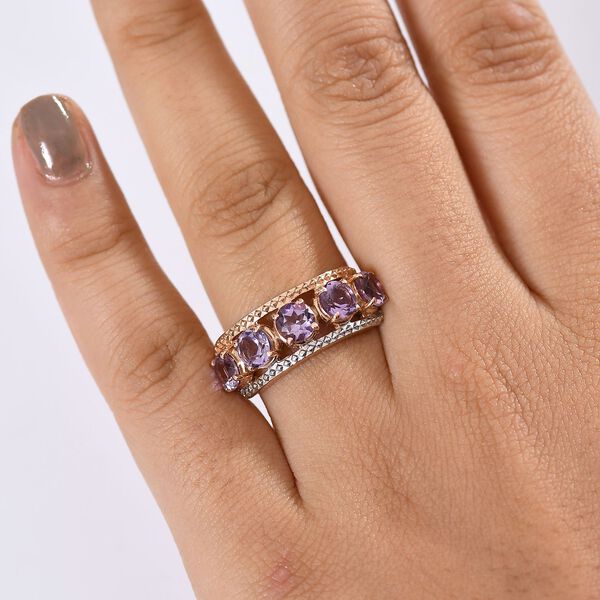 AA Rose De France Amethyst Ring 925 Silber PE und VR (Gr&ouml;&szlig;e 21.00) ca. 2,25 ct image number 3