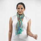 100% Natur Seide, Designer Schal, 50x160 cm, Hellgr&uuml;n