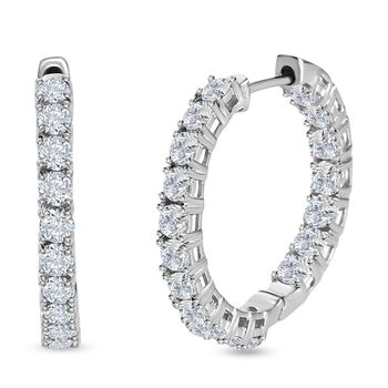 EF Moissanit Inside-Out-Creolen - 3,85 ct.