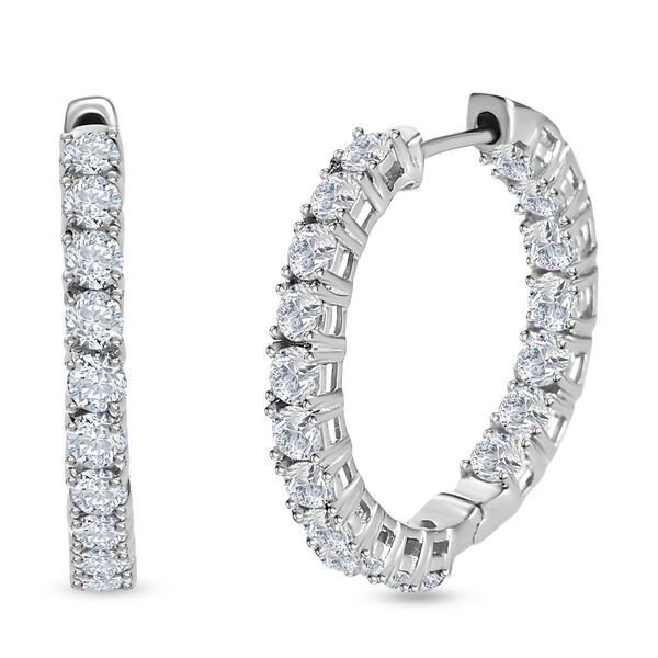 EF Moissanit Inside-Out-Creolen - 3,85 ct.