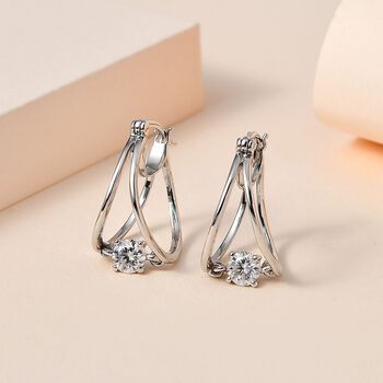 Tanzende Moissanit-Ohrringe - 0,65 ct.