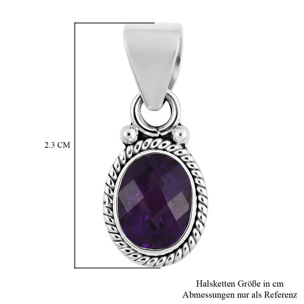 Royal Bali Kollektion - afrikanischer Amethyst-Anh&auml;nger, 925 Silber ca. 1,70 ct image number 5
