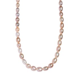 D'Joy AAA Mehrfarbige Süßwasser Perle Halskette ca. 45 cm 925 Silber rhodiniert