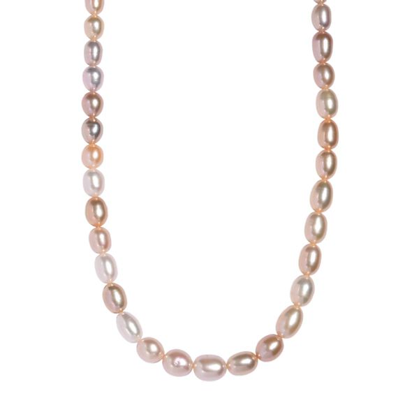 D'Joy AAA Mehrfarbige S&uuml;&szlig;wasser Perle Halskette ca. 45 cm 925 Silber rhodiniert image number 0