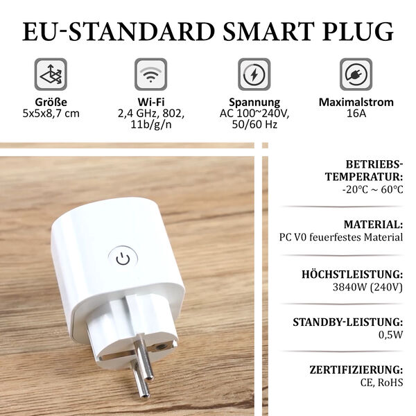 EU Standard Smart Plug image number 2