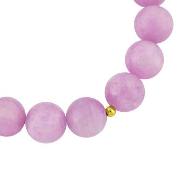 Kunzit Armband ca. 18 cm 925 Silber vergoldet ca. 235.00 ct image number 4