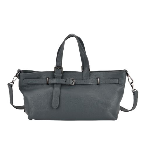"lifestyle-Color:Teal  size/Profile:Genuine Leather crossbody bag :wall(exterior);Genuine Leather. Lining(interior):polyester   Pockets(exterior):zipped-2;Pockets(interior):Zipped-2;slip-1 Measurement(cm): 32*12*19cm shoulder srap:130cm" image number 0