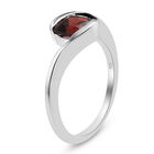 Roter Granat Bypass Ring 925 Silber  ca. 1,15 ct image number 4