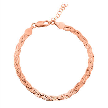 925 Silber ros&eacute;vergoldetArmband ca. 18 cm ca. 3,35g