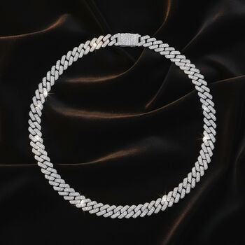 Wei&szlig;er Kristall Halskette ca. 50 cm Standard