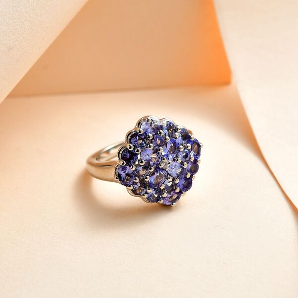 Tansanit Cluster Ring - 2,37 ct. image number 2