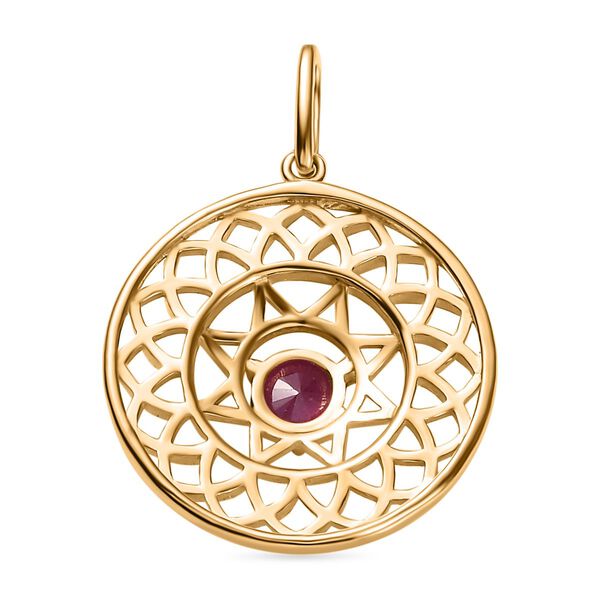 Afrikanischer Rubin Anh&auml;nger, ca. 0.86 ct. image number 4