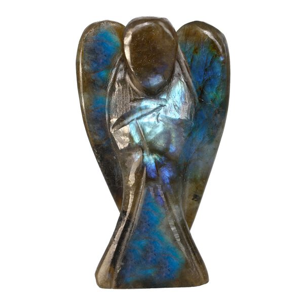 The 5th Season - Engelsfigur aus echtem Edelstein in Geschenkverpackung, Labradorit