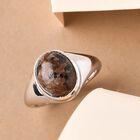 Natürlicher Yooperlith-Ring, 925 Silber platiniert  ca. 3,55 ct image number 3