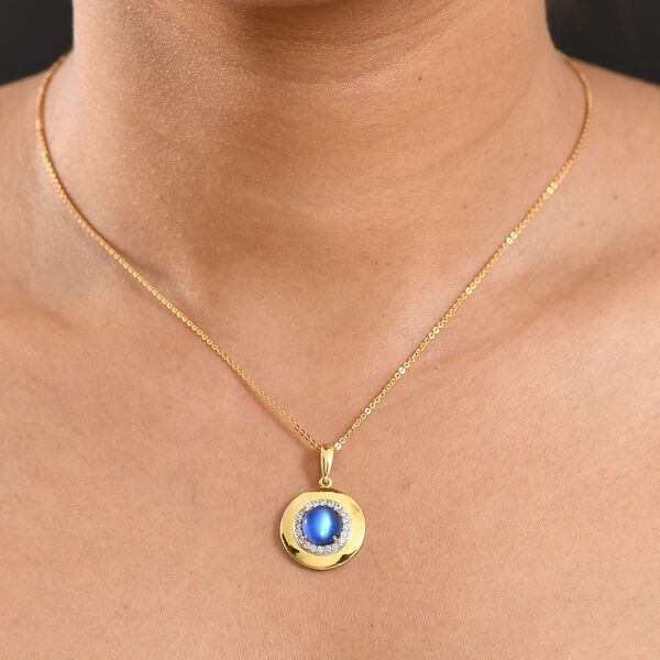 D'Joy Aurora Mondstein und Zirkon Anh&auml;nger - 2,61 ct. image number 3