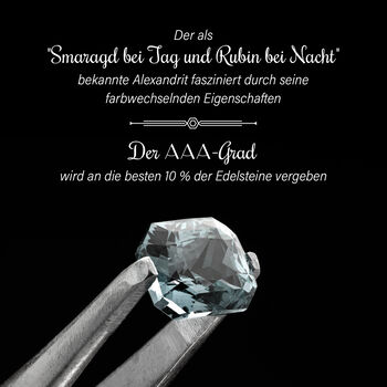 AAA Alexandrit und Diamant Ring in 585 Gold - 1,01 ct.