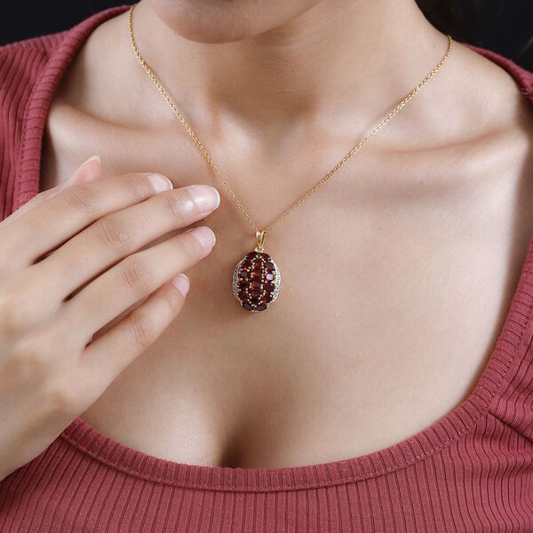 Mosambik Granat und Zirkon Anhänger - 6,54 ct. image number 3