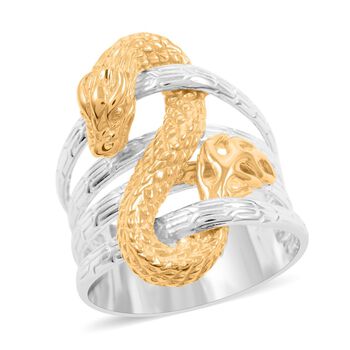 925 Silber Ring, vergoldet (Gr&ouml;&szlig;e 20.00) ca. 8,50g