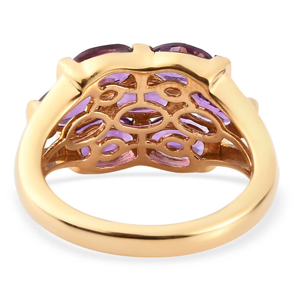 Marokkanischer Amethyst Ring 925 Silber vergoldet  ca. 2,93 ct image number 6