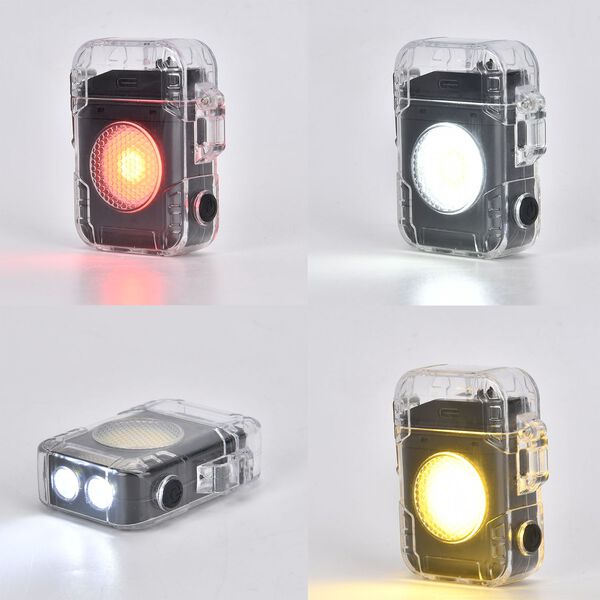 ARC Ignition Kompakte LED Lampe, 3 Farbmodi plus Blitz, Bewegungssperrtaste, 400 Lumen, Speicher per USB C aufladbar, 11.5 x 9.5 x 4 cm, Schwarz image number 1