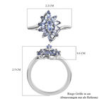 Tansanit Ring 925 Silber platiniert  ca. 0,99 ct image number 6