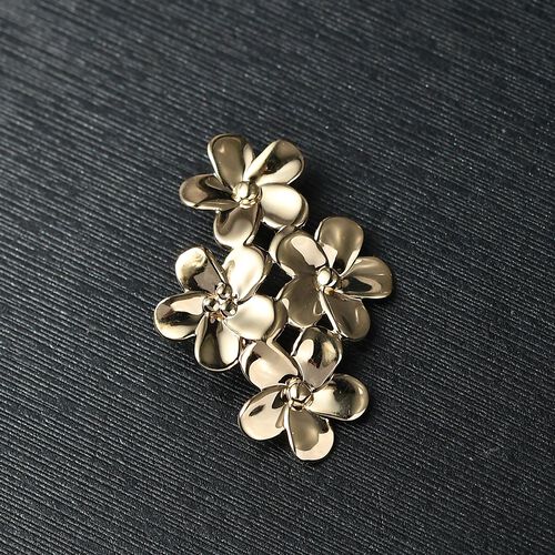 Natur inspiriert- 585 Gold Frangipani Anhänger 2,12g image number 1