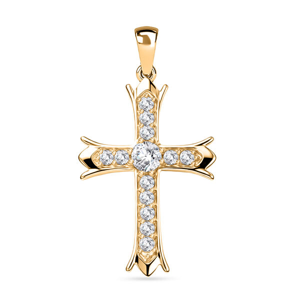 EverTrue Moissanit Anh&auml;nger in Goldton - 1,18 ct.