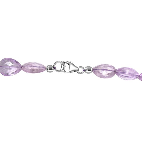 AAA Rosa Amethyst Halskette, 45 cm - 216 ct. image number 5