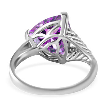 Rose De France Amethyst und Zirkon Ring - 5,62 ct.