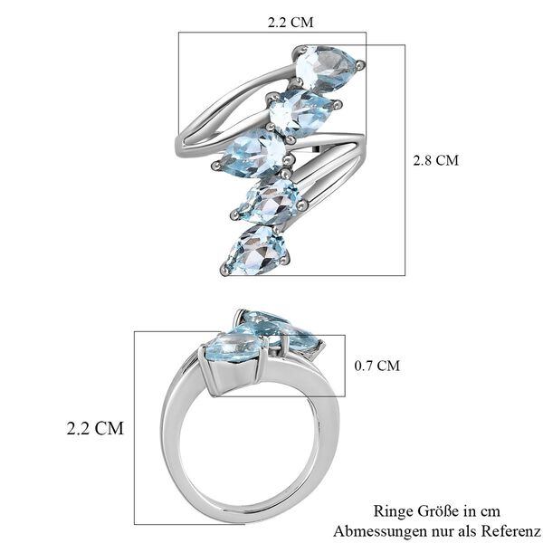 Himmelblauer Topas-Ring -4,83 ct. image number 7