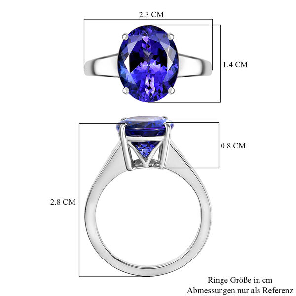 RHAPSODY AAAA Tansanit Ring in 950 Platin - 6,24 ct. image number 6