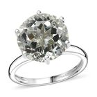 Prasiolite Ring 925 Silber rhodiniert (Größe 20.00) ca. 6.50 ct