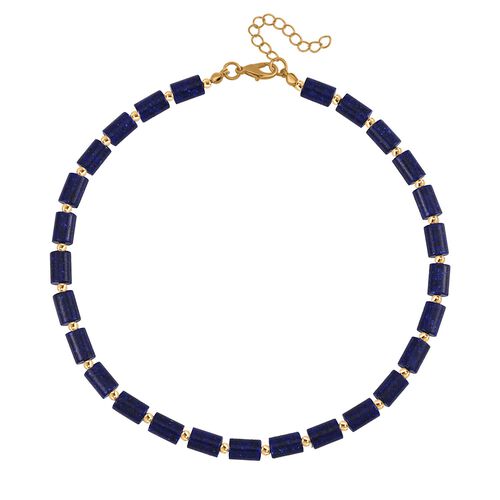 Lapislazuli Halskette ca. 45 cm Legierung Standard gelb vergoldet ca. 204,15 ct. image number 0