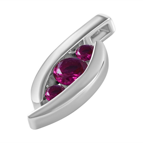 Roter Zirkonia-Anh&auml;nger - 1,35 ct. image number 2