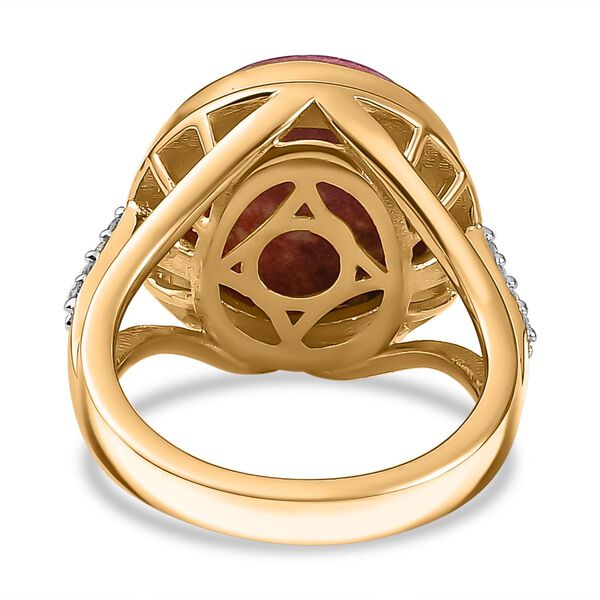 AA Thulit und Zirkon Ring - 10,83 ct. image number 6