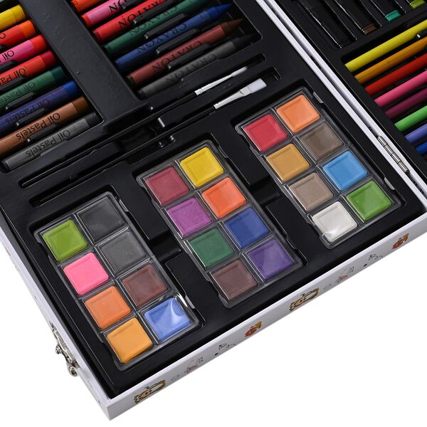 LIVMORE K&uuml;nstler Malset 84 teilig in Aufbewahrungskoffer 30 x 25 cm, Mherfarbig image number 6