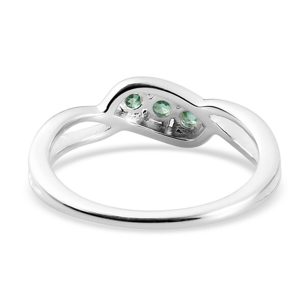 LUSTRO STELLA - feinster, grüner Zirkonia-Ring, 925 Silber image number 6