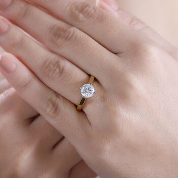 Moissanit Ring - 1,39 ct.