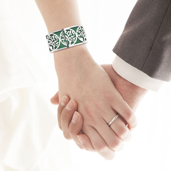 Reiner Edelstahl Armreif ca. 19 cm ca. 42,79g image number 1