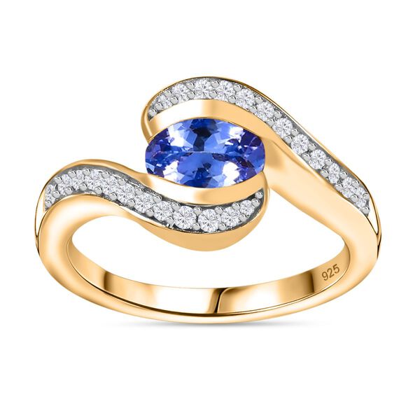 Tansanit und Zirkon Ring - 1,02 ct. image number 4