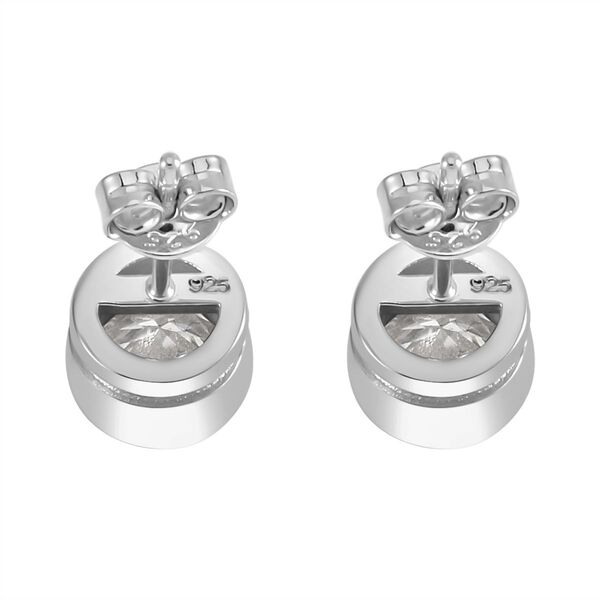 Moissanit Nugget Ohrringe, 925 Silber rhodiniert - 2 ct. image number 5