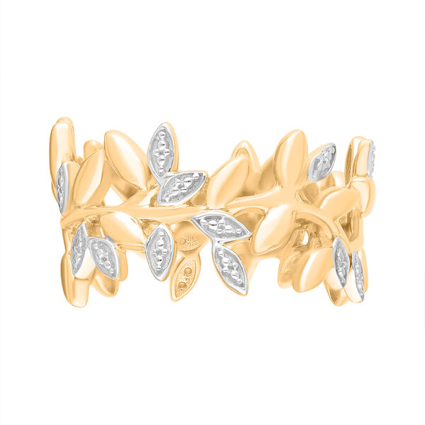 ALLORO Ring mit Diamantakzenten