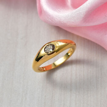 D'Joy AA nat&uuml;rlicher, goldener Tansanit Ring - 0,29 ct.