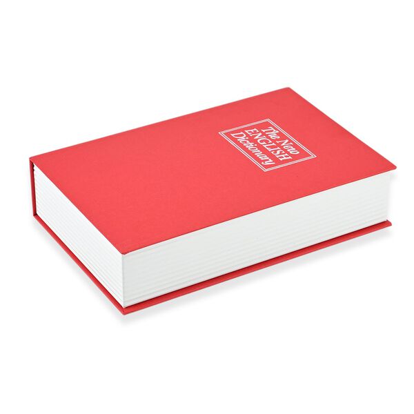 Buch Safe, Stahlbox, mit Zahlenschloss, 23.5 x 15.5 x 5.5 cm, Rot image number 4