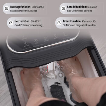 SOULSMART Fu&szlig;sprudelbad mit Massage und Heizfunktion