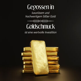Strukturierter Bandring in 585 Gelbgold