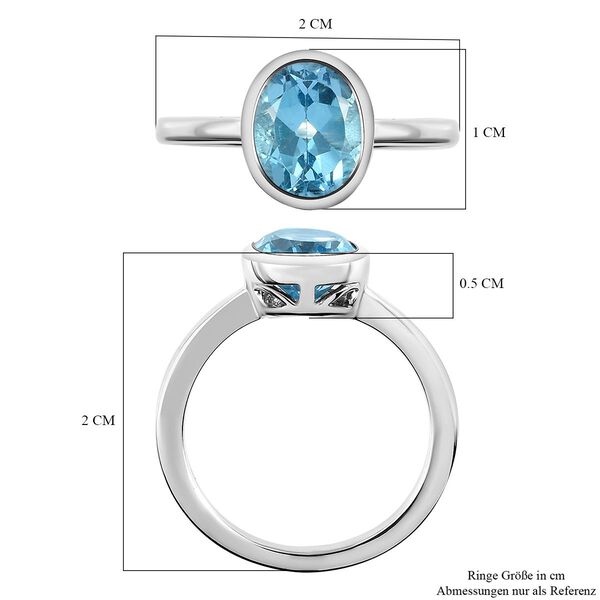 Schweizer Blautopas-Ring, ca. 2,36 ct image number 7